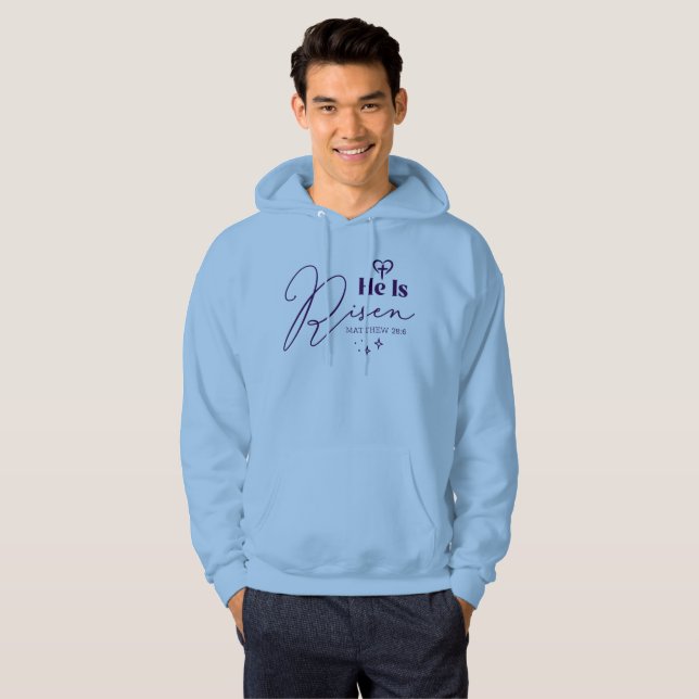 Sudadera Él ha Resucitado Pascua Cristiana (Anverso completo)