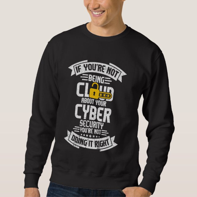 Sudadera El hacker de seguridad cibernética y la profesión  (Anverso)