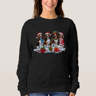 Sudadera El hebilla de Basset Santa hat antlers luz elefant