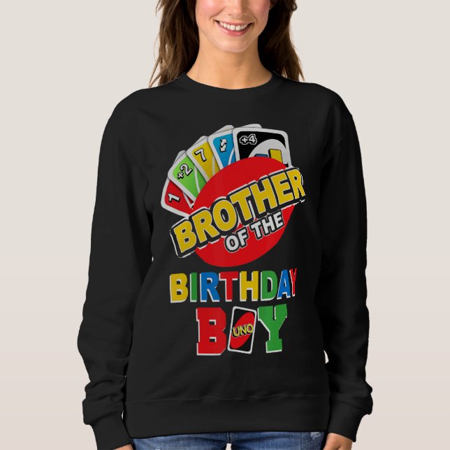 Sudadera El hermano del niño de cumpleaños, Shirt Uno Daddy (Anverso)