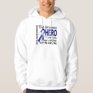 Sudadera El héroe más valiente conocía nunca al cáncer