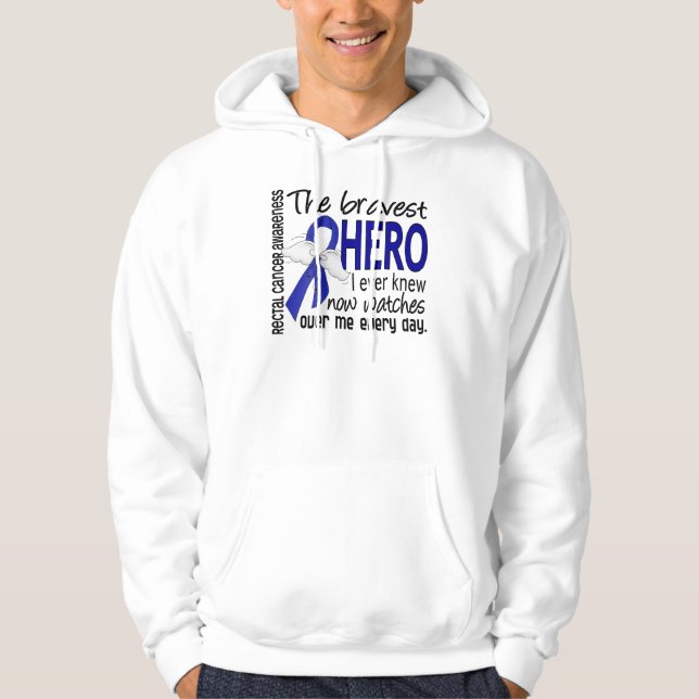 Sudadera El héroe más valiente conocía nunca al cáncer (Anverso)