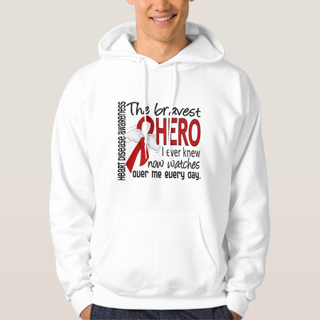 Sudadera El héroe más valiente sabía nunca enfermedad (Anverso)