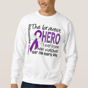 Sudadera El héroe más valiente sabía nunca lupus