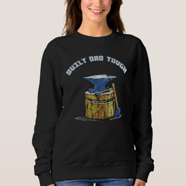 Sudadera El herrero del martillo de Anvil Harto de Papá (Anverso)