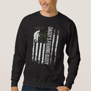 Sudadera El hijo de papá, padre pescador, joven pescador