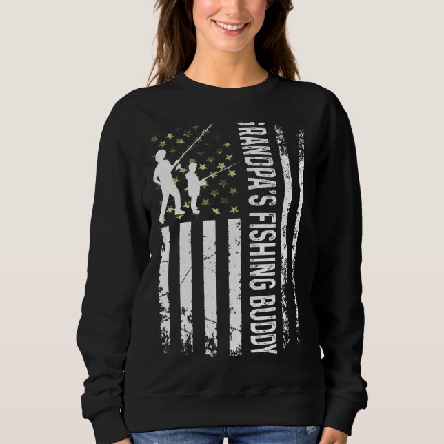 Sudadera El hijo del padre pescador del abuelo de la joven  (Anverso)