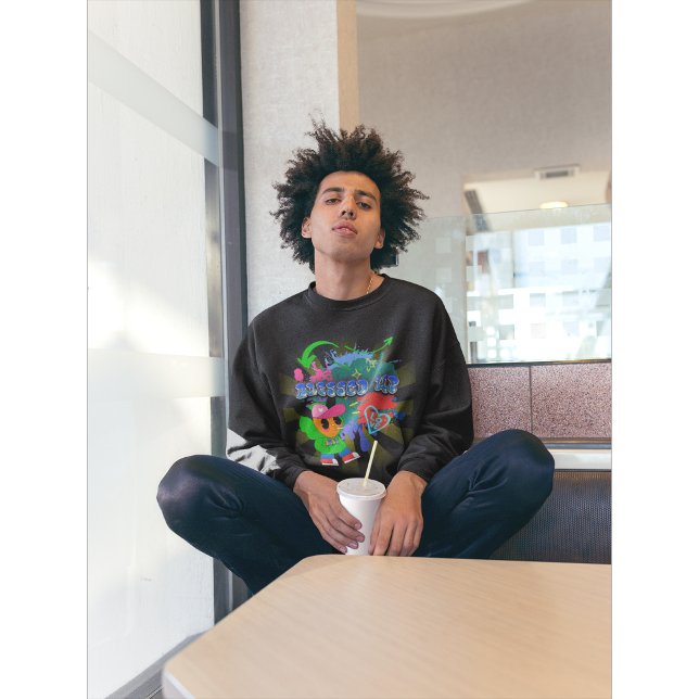 Sudadera El hip hop inspira el bendecido arte cristiano (BLESSED UP)