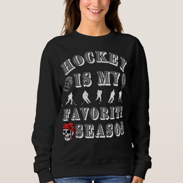 Sudadera El hockey es mi deporte favorito para los niños (Anverso)