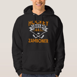 Sudadera El hockey me da un hockey sobre hielo zamboner