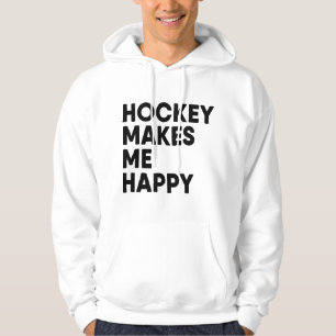 Sudadera El hockey me hace feliz Chico de hockey sobre hiel