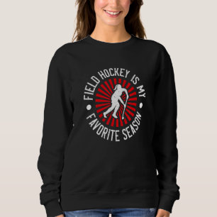 Sudadera El hockey sobre hierba es mi temporada favorita de
