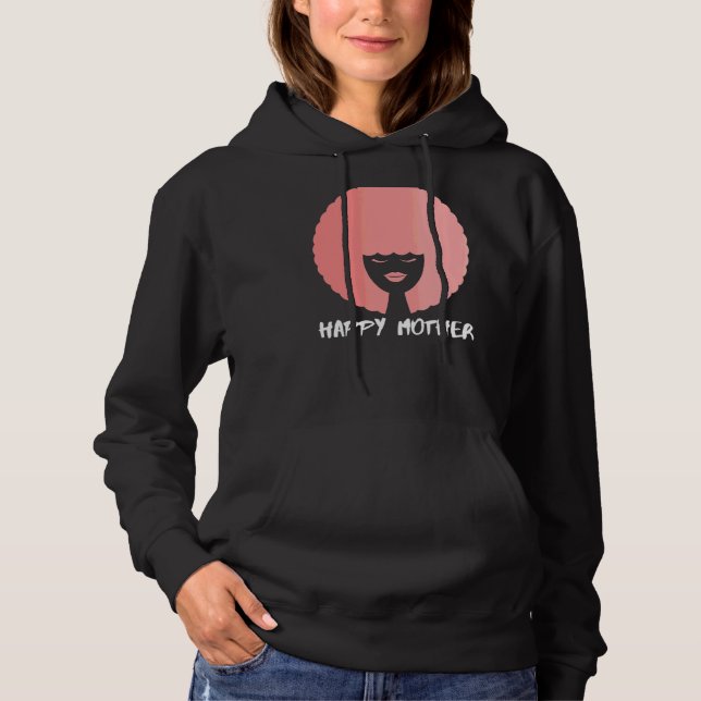 Sudadera El hogar de Día de la Madre rosado africano es don (Anverso)