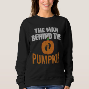 Sudadera El hombre detrás del embarazo de calabaza Hallowee