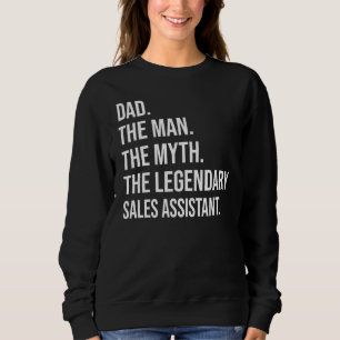 Sudadera El hombre el mito el legendario asistente de venta