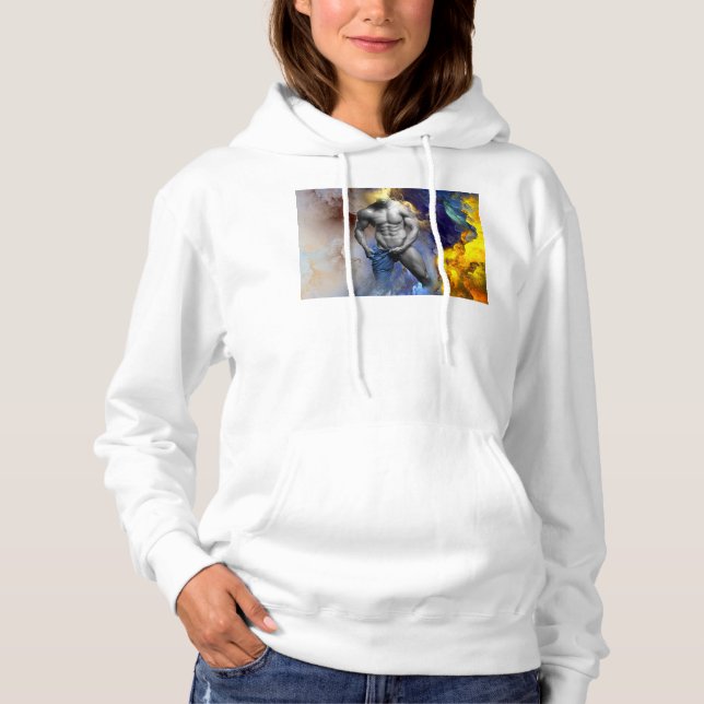 Sudadera El hombre musculoso de SlipperyJoe camisón vapor (Anverso)