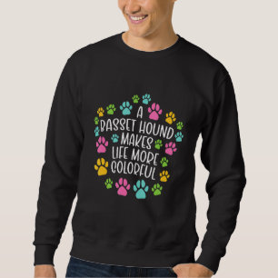 Sudadera El Hound Basset hace la vida más colorida Perros P
