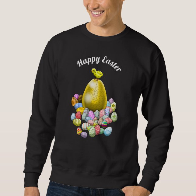 Sudadera El huevo de Pascua de la chica de Pascua (Anverso)