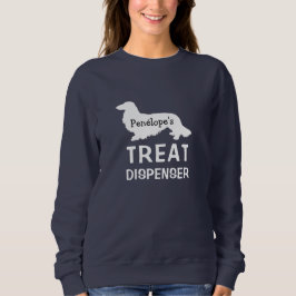 Sudadera El humano personalizado de Dachshund