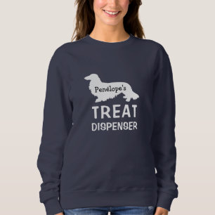 Sudadera El humano personalizado de Dachshund