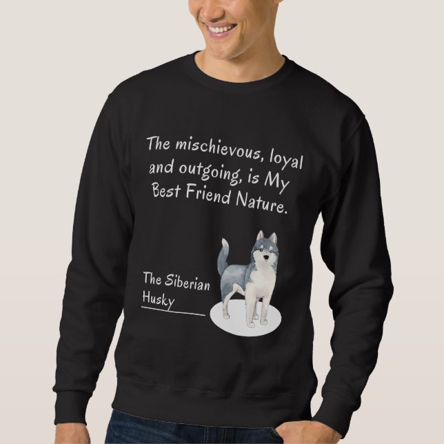 Sudadera El Husky Perro Siberiano (Anverso)