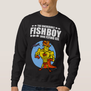 Sudadera El Increíble Niño Del Pescado Y La Anguila Volador