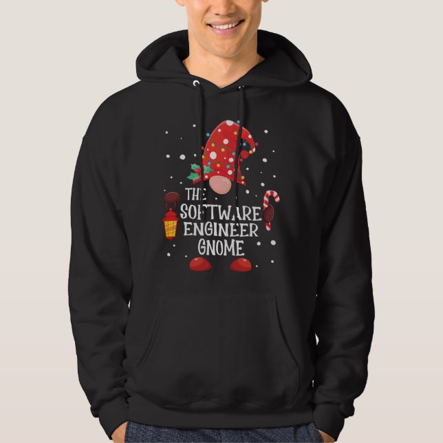Sudadera El ingeniero de software Gnome Coincide con la fam (Anverso)