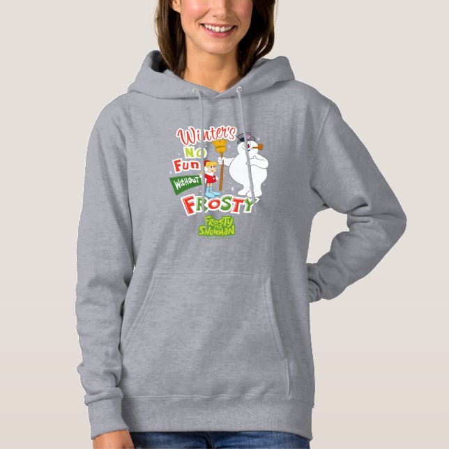 Sudadera El invierno no es divertido sin la helada del homb (Anverso)