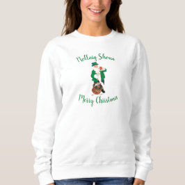 Sudadera El irlandés Santa Claus Merry Christmas Sweatshirt