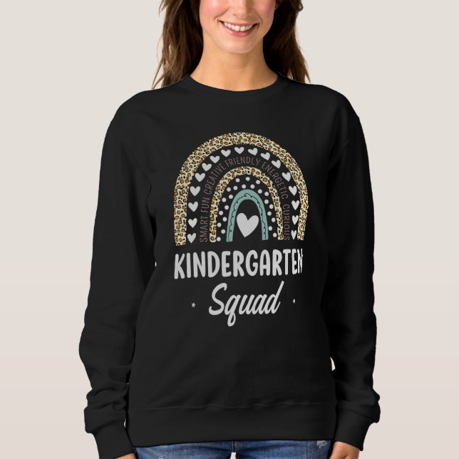 Sudadera El jardín infantil Rainbow Leopard de vuelta a la  (Anverso)