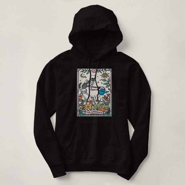 Sudadera El jardinero Tarot Card Mystical Witching Gardenin (Diseño del anverso)