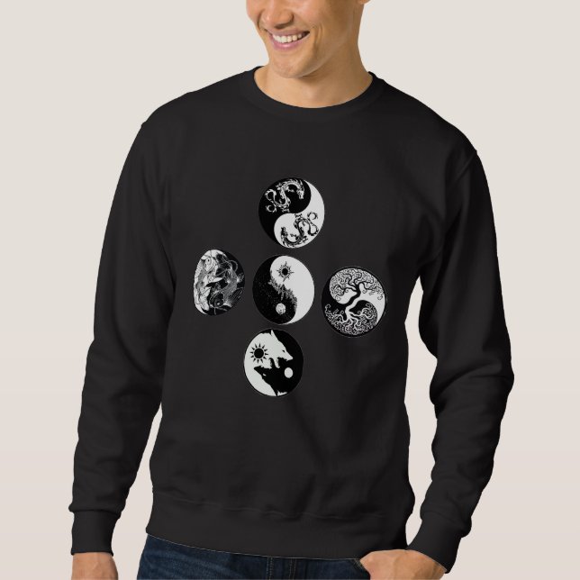 Sudadera El juego de regalos para animales de Yin Yang (Anverso)