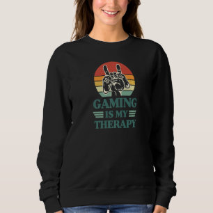 Sudadera El juego es mi terapia Retro estilo vintage Gamer