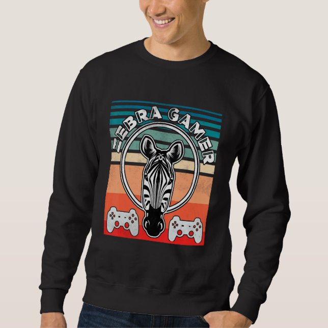 Sudadera El jugador cebra no puede oírte Estoy jugando juga (Anverso)