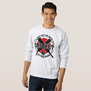 Sudadera El jugador de cricket no está en el cricket
