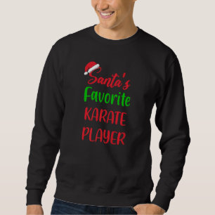 Sudadera El Jugador de Karate Favorito de Santa   Navidad d