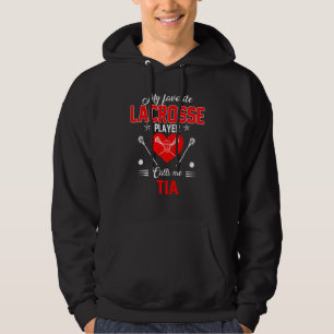 Sudadera El jugador favorito de Lacrosse me llama Día de la