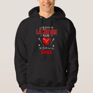 Sudadera El jugador favorito de Lacrosse me llama el Día de