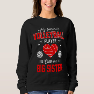 Sudadera El jugador favorito de voleibol me llama Gran Herm