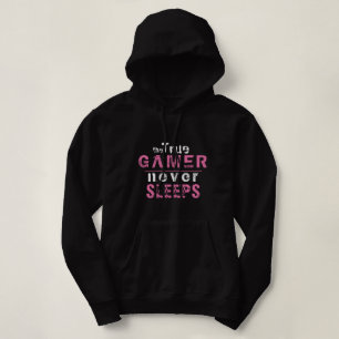 Sudadera El jugador verdadero nunca duerme del jugador de t