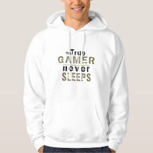 Sudadera El jugador verdadero nunca duerme del jugador de t