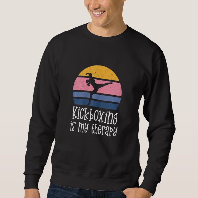 Sudadera El Kickboxing es mi boxeo terapéutico (Anverso)