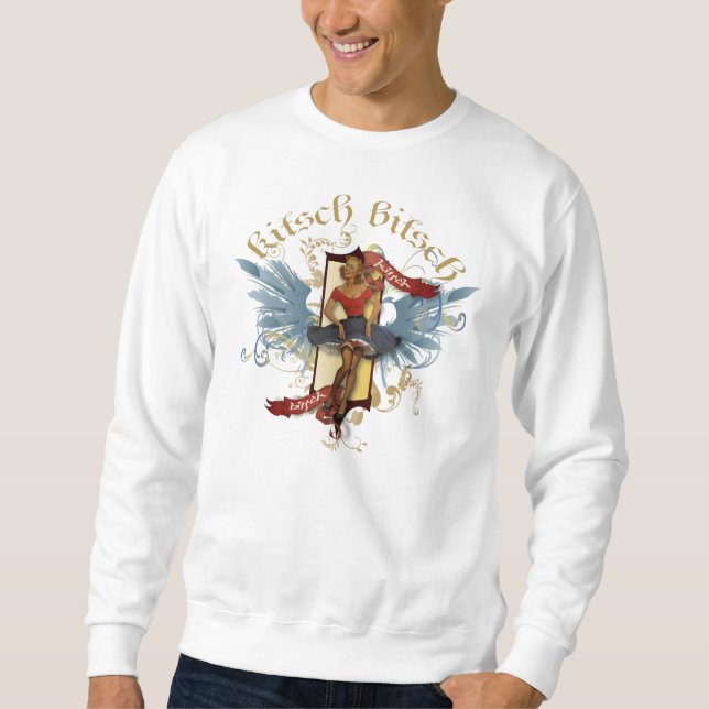 Sudadera El kitsch Bitsch: Pin-Para arriba del tatuaje de (Anverso)