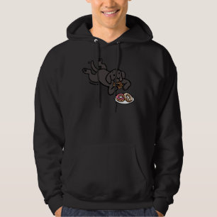 Sudadera El Labrador Negro Y Los Donuts