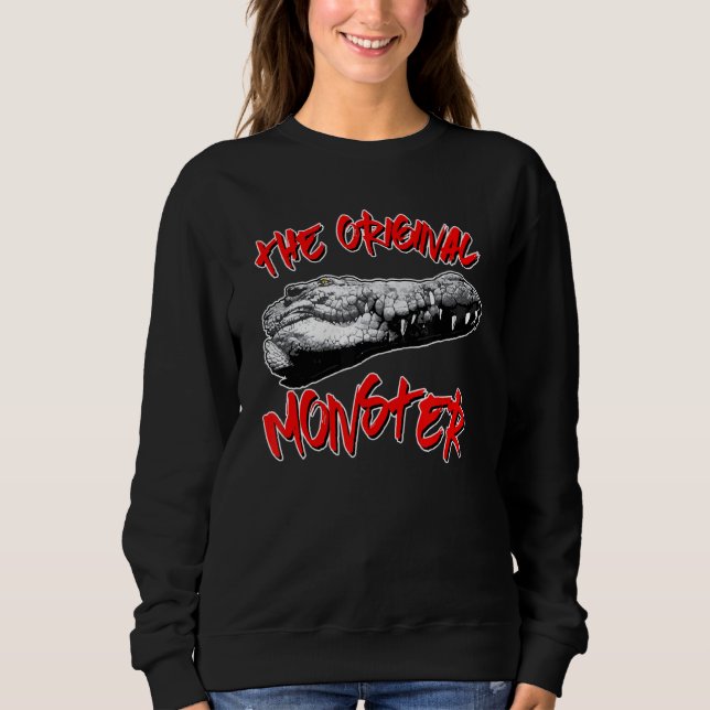 Sudadera El lagarto de cocodrilo es el monstruo original (Anverso)