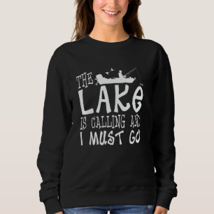 Sudadera El Lago Llama, Divertido Dice Fisherman Fishi