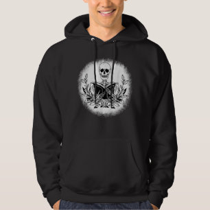 Sudadera El lector de libros Skeleton Reading Book T-S
