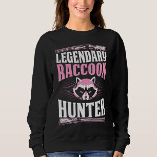 Sudadera El legendario Raccoon Hunter Funny Mejor Papá Caza