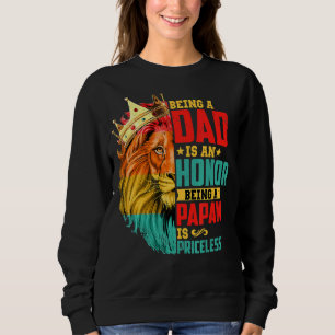 Sudadera El León Como Padre Es Un Honor Papaw Es Un Fa De V