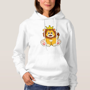 Sudadera El león como rey con corona